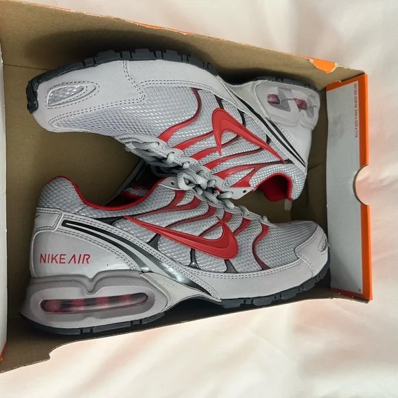 Nike Red and Gray Athletic Shoes